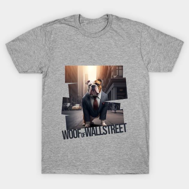 Woof of Wall Street T-Shirt by VibrantProdigy